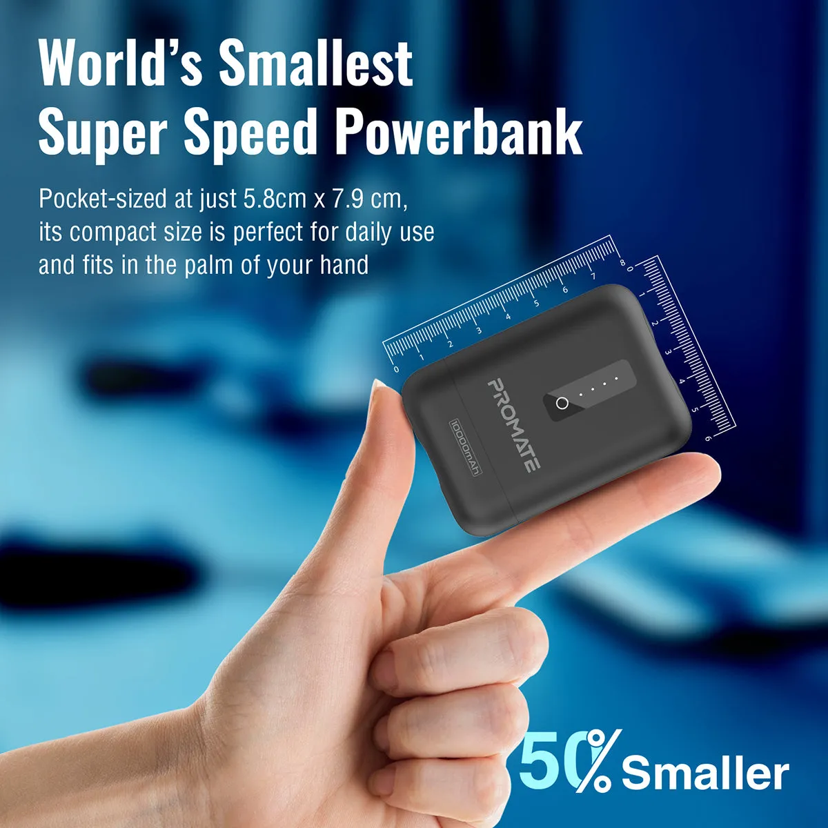 10000mAh Super Mini Power Bank