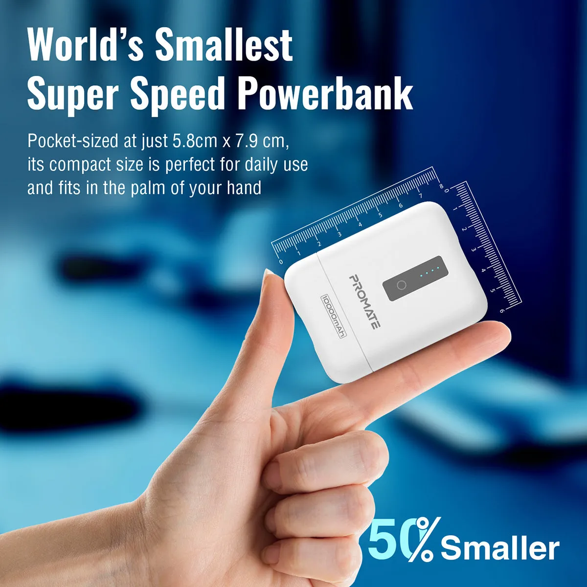 10000mAh Super Mini Power Bank