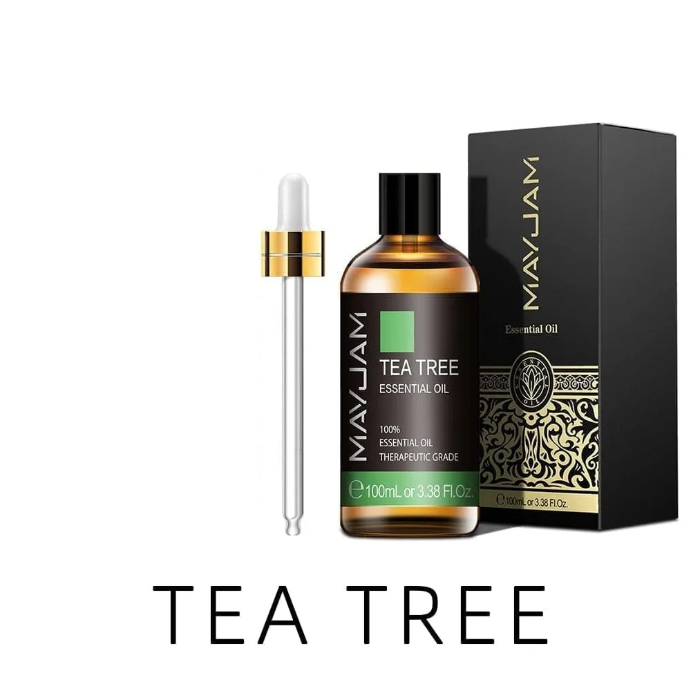 100ml Pure Natural Tea Tree Sandalwood Essential Oils Diffuser Plant Lavender