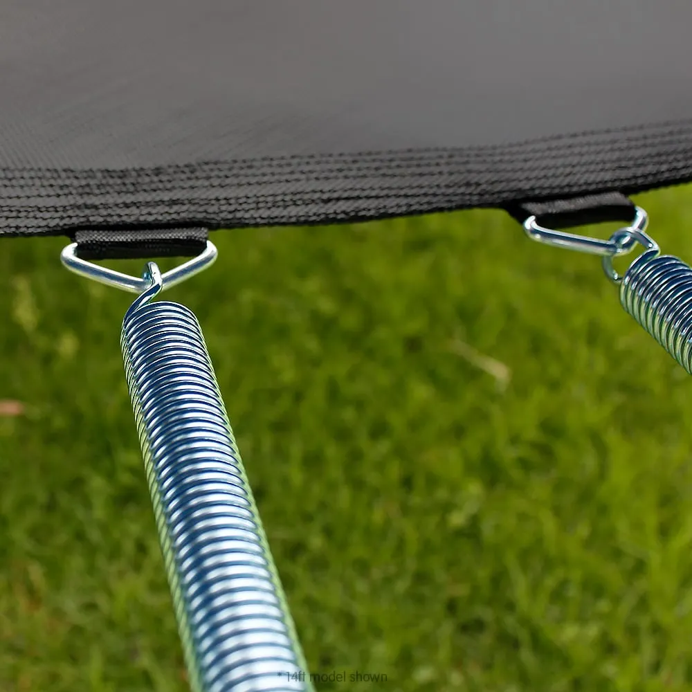 10ft Outdoor Trampoline With Safety Enclosure Pad | Ladder | Basketball Hoop Set | Purple | Kahuna