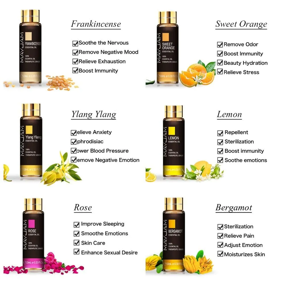 10ml Lavender Rose Eucalyptus Jasmine Vanilla Mint