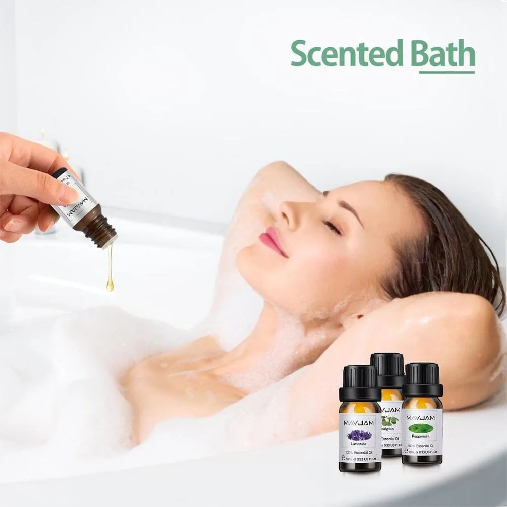 10ml Pure Plant Essential Oils 6pcs Gift Set for Aromatherapy Diffusers
