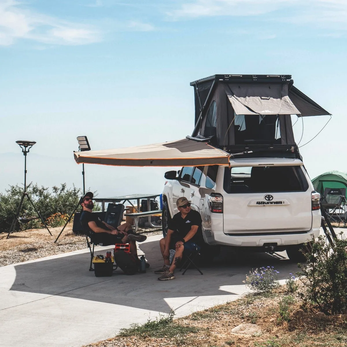 180 Degree Awning, XL, Driver or Passenger Side, C-Channel Aluminum, Olive