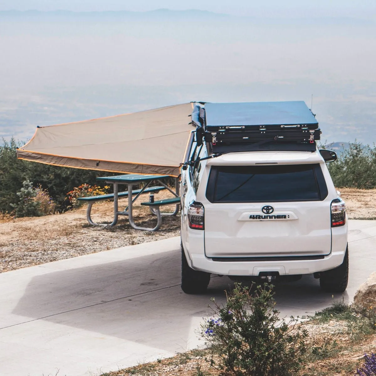 180 Degree Awning, XL, Driver or Passenger Side, C-Channel Aluminum, Olive