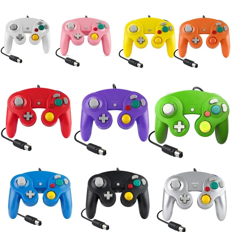 2-Pack Wired Vibrating Game Controller | For Nintendo NGC / Wii | Silver