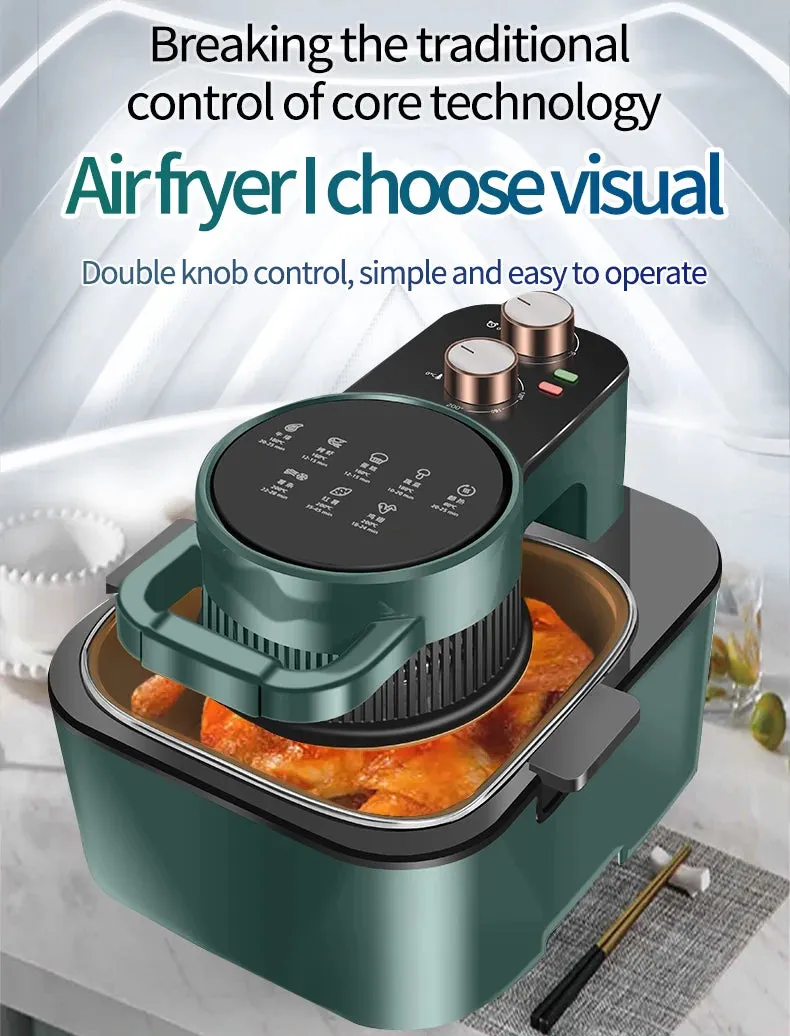 2023 New Arrival Kitchen Appliances Uses Rapid Circulation Oil Free Non Stick Cooking Deep Air Fryer