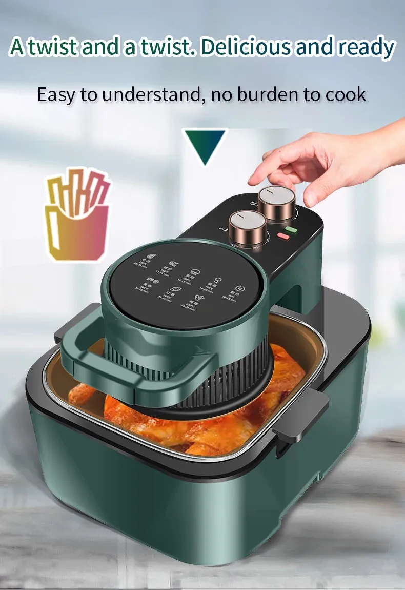 2023 New Arrival Kitchen Appliances Uses Rapid Circulation Oil Free Non Stick Cooking Deep Air Fryer