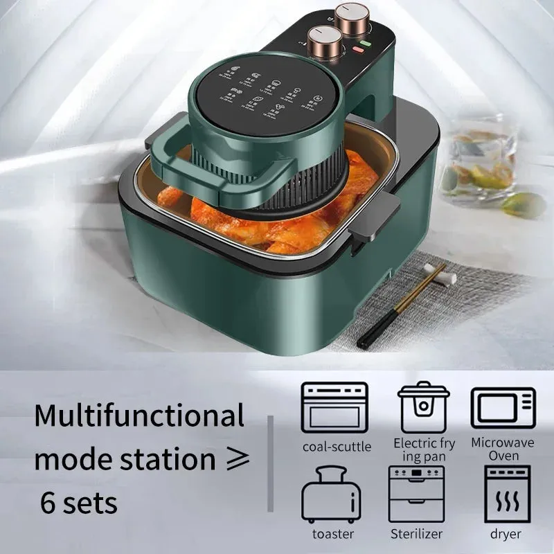 2023 New Arrival Kitchen Appliances Uses Rapid Circulation Oil Free Non Stick Cooking Deep Air Fryer