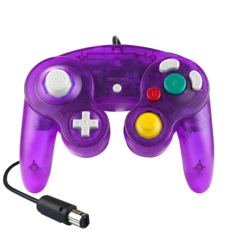 5-Piece Wired Game Controller | For Nintendo NGC | Transparent Red