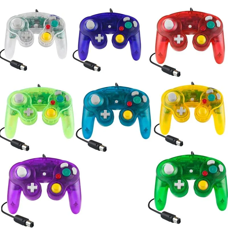 5-Piece Wired Game Controller | For Nintendo NGC | Transparent Red