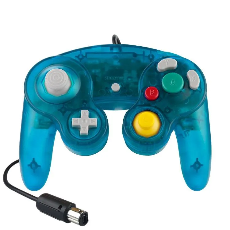 5-Piece Wired Game Controller | For Nintendo NGC | Transparent Red
