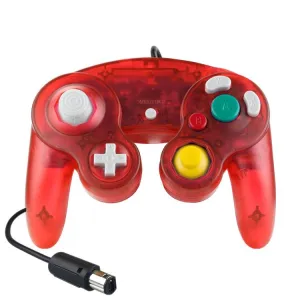 5-Piece Wired Game Controller | For Nintendo NGC | Transparent Red
