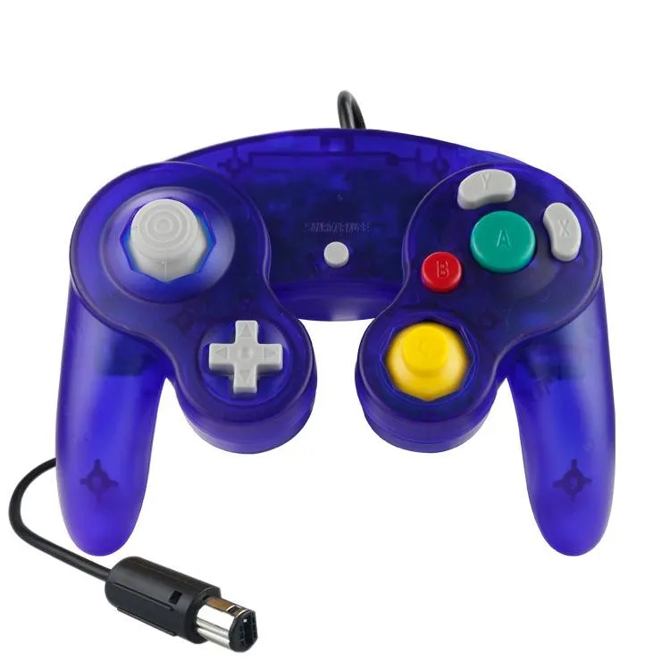 5-Piece Wired Game Controller | For Nintendo NGC | Transparent Red