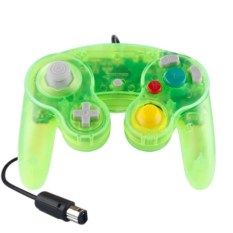 5-Piece Wired Game Controller | For Nintendo NGC | Transparent Red