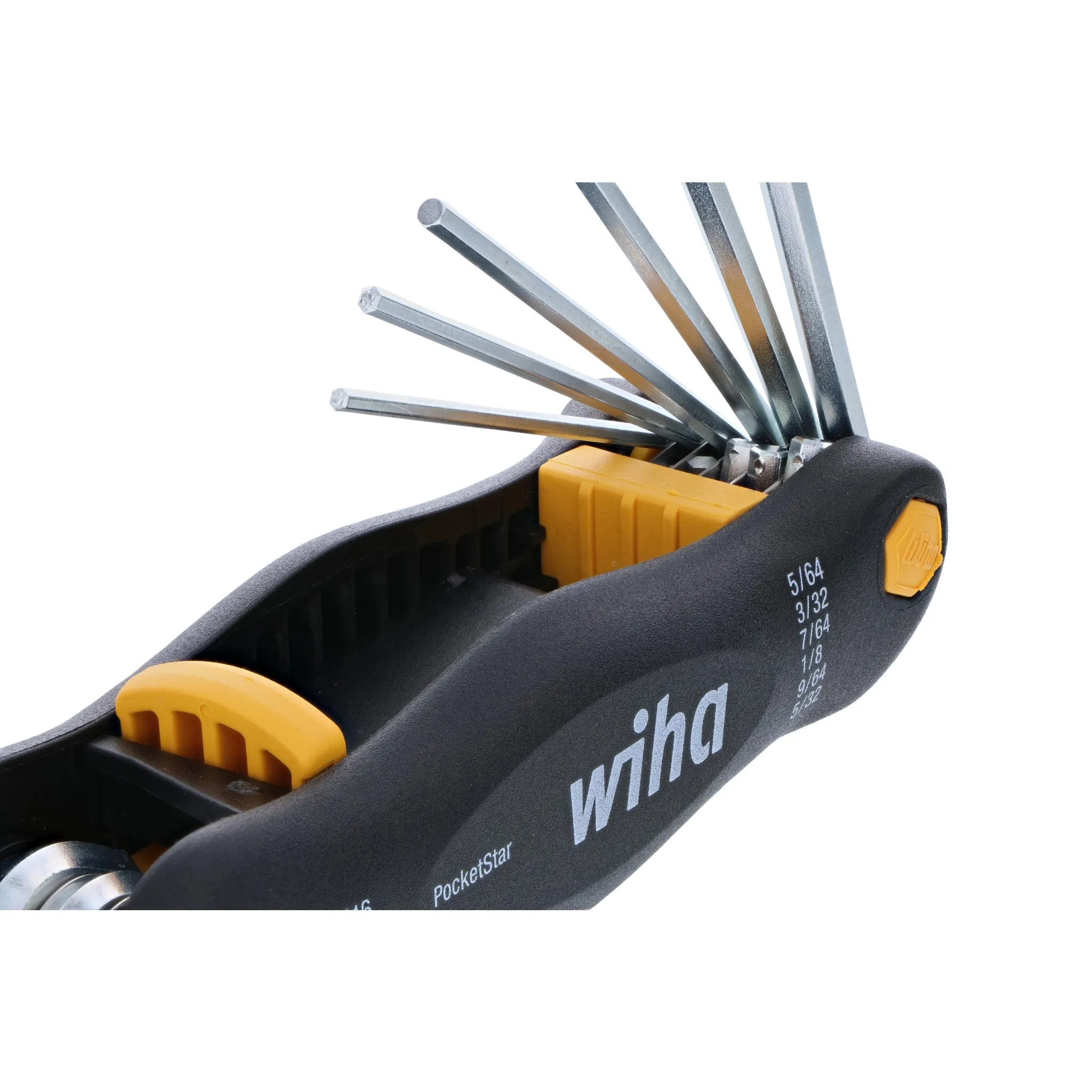 9 Piece PocketStar Fold-Out Hex Key Set - SAE