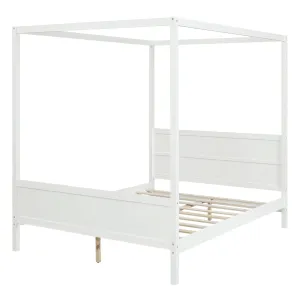 Canopy Platform Bed With Headboard And Footboard, Slat Support Leg by Couch.com