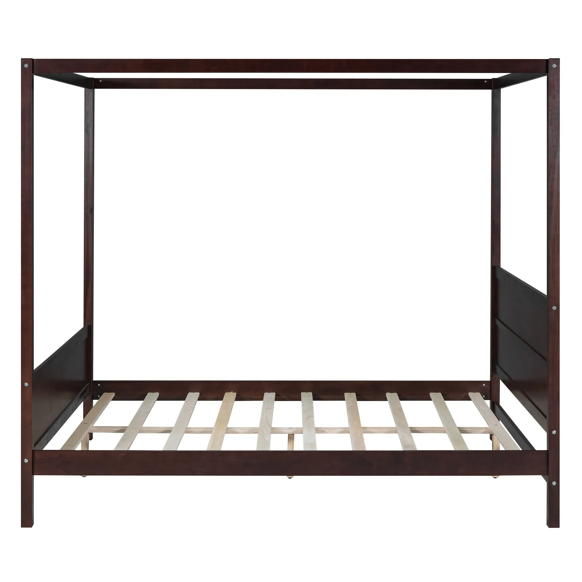 Canopy Platform Bed With Headboard And Footboard, Slat Support Leg by Couch.com