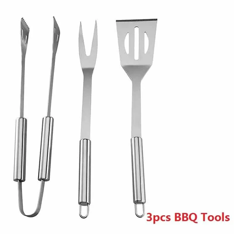 Easily Cleaned Stainless Steel BBQ Tool Set