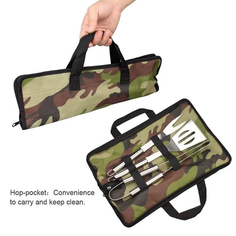 Easily Cleaned Stainless Steel BBQ Tool Set