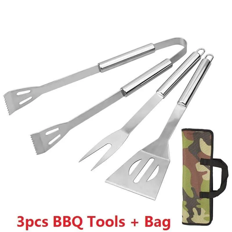 Easily Cleaned Stainless Steel BBQ Tool Set