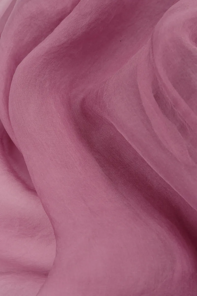 Flowy Mauve Taupe Silk Chiffon Jacket