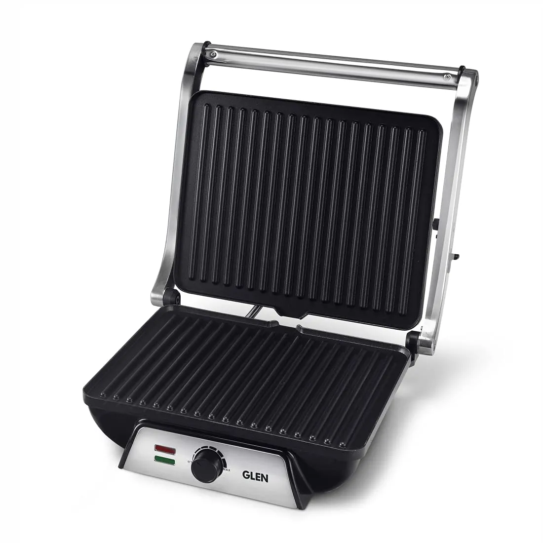Glen  SA3031 Contact Grill 2000W with Oil Collector Tray and 180 Degree