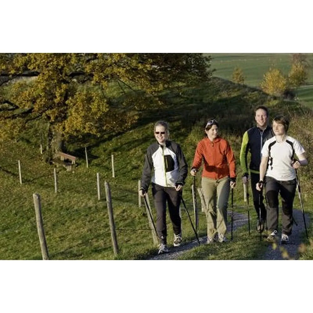 Groovy Hiking & Walking Poles w-flip locks, detachable feet and travel bag - pair - For Heights up to 6’2”
