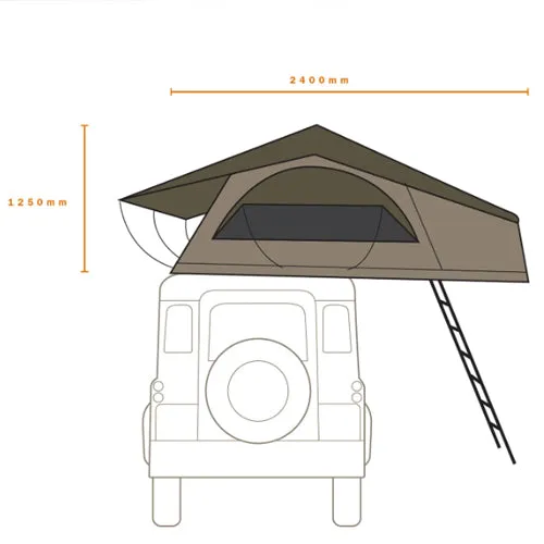 Hi-View 1400 Roof Tent With Annex - Darche - T050801605C