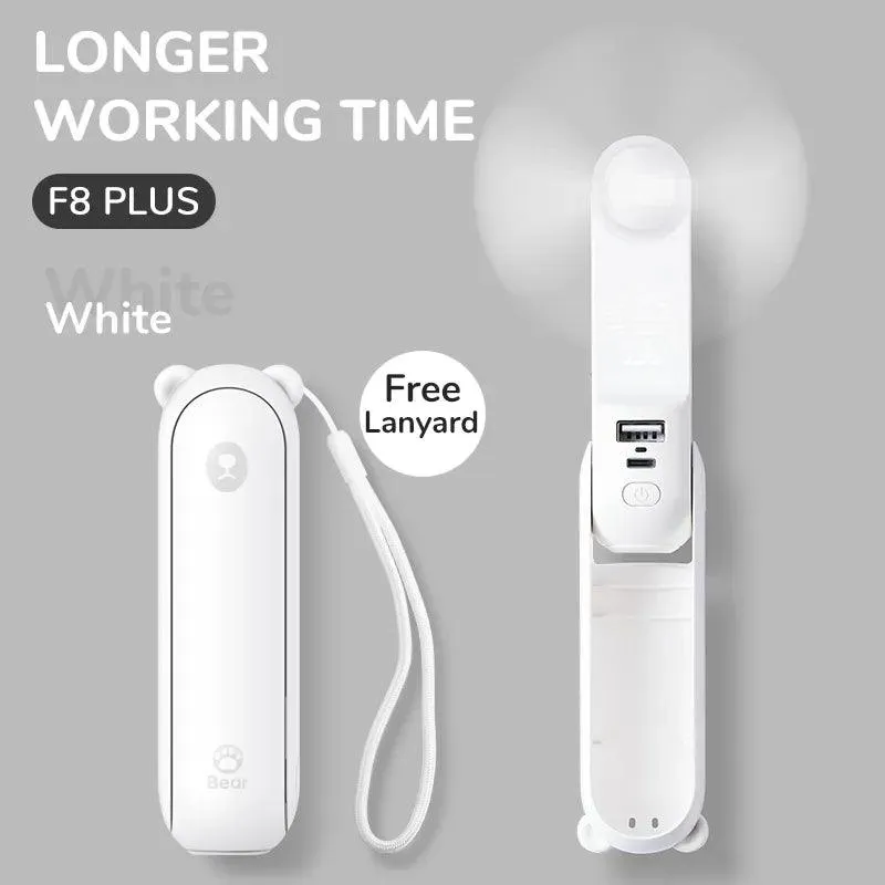 JISULIFE 3-in-1 Handheld Fan with Power Bank & LED Flashlight: Your Go-To Cooling Solution