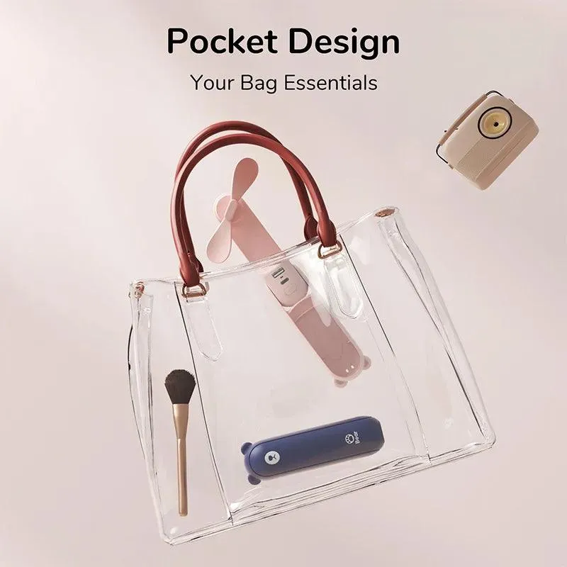 JISULIFE 3-in-1 Handheld Fan with Power Bank & LED Flashlight: Your Go-To Cooling Solution