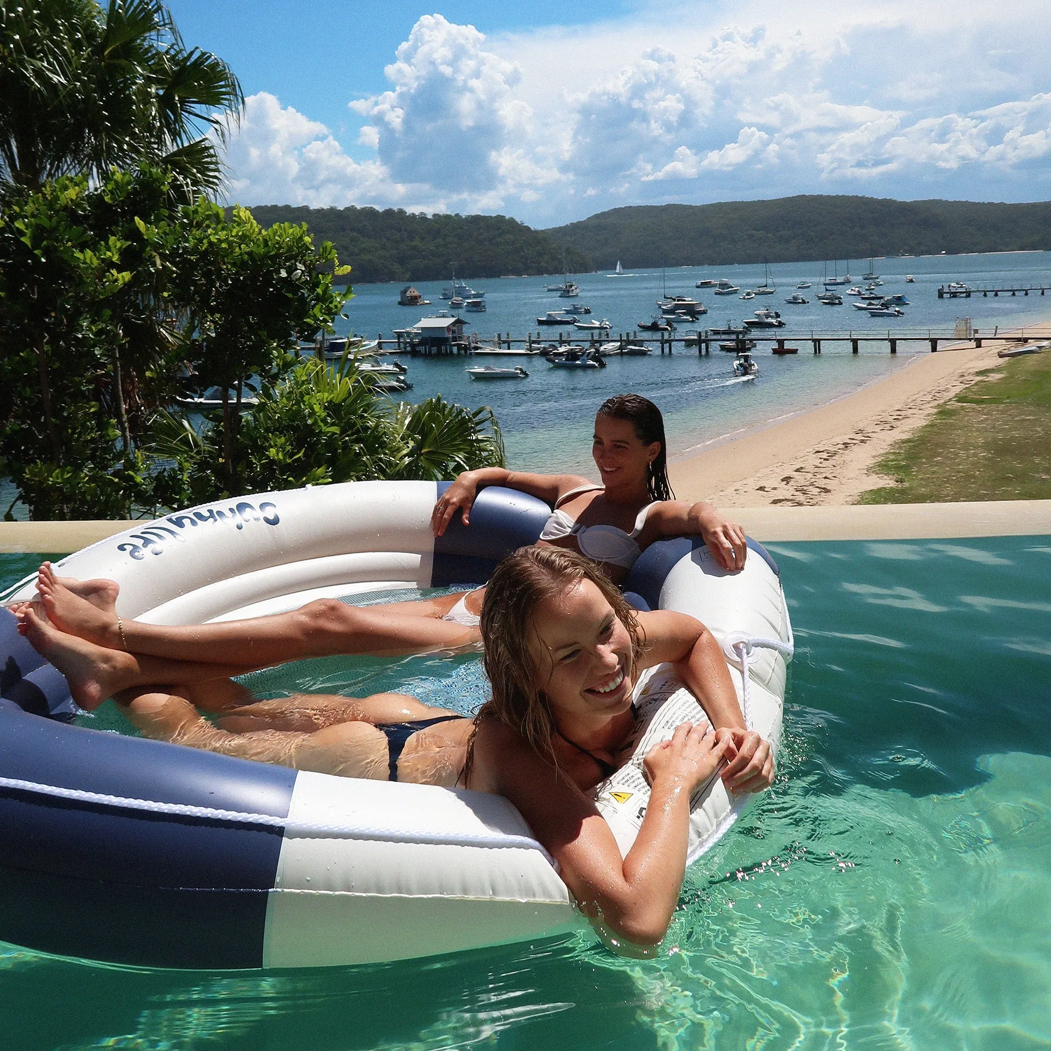 Le Weekend Navy Luxe Twin Hammock Float