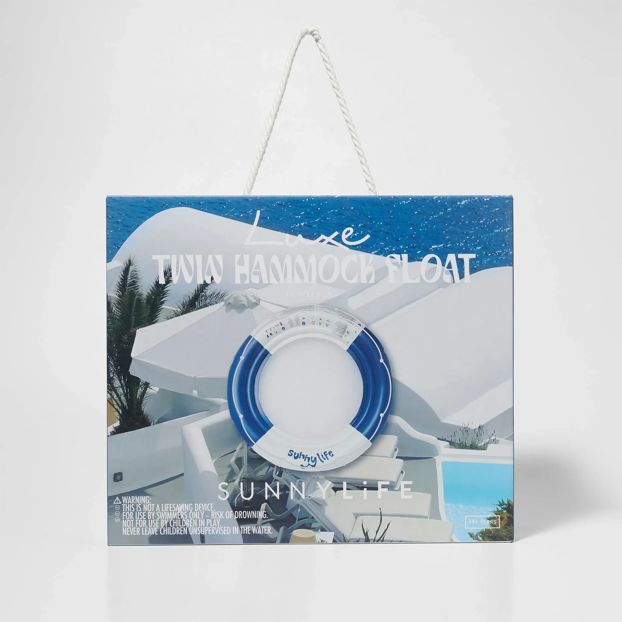 Le Weekend Navy Luxe Twin Hammock Float