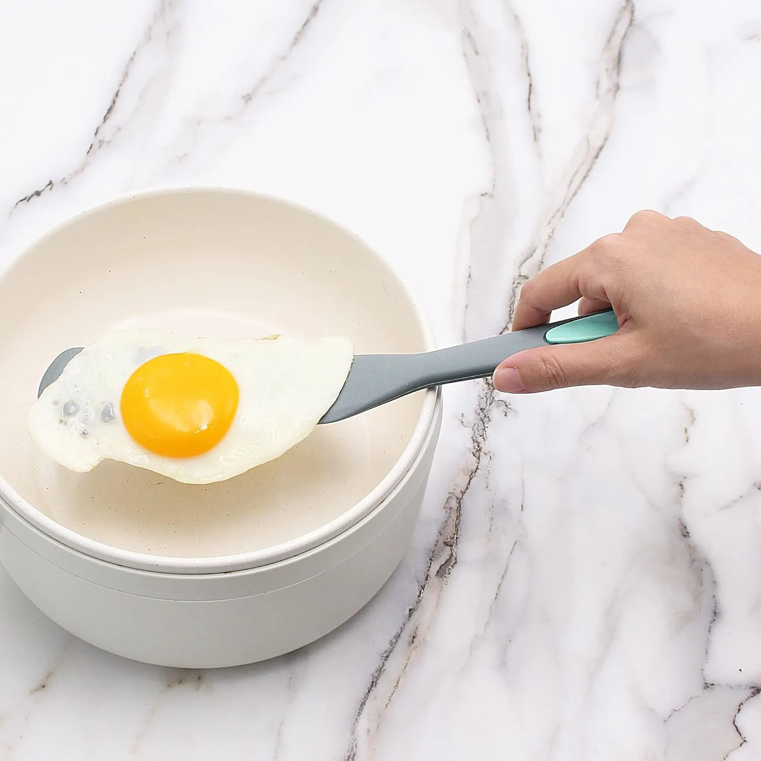 Multipurpose Silicone Spoon, Silicone Basting Spoon Silicon Non-Stick Heat-Resistant Kitchen Turner Premium Turner Kitchen Cookware Items For Cooking (1Pc / 33 Cm)