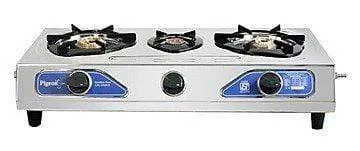 Pigeon Stainless Steel Trio LPG Stove, 3 Burner