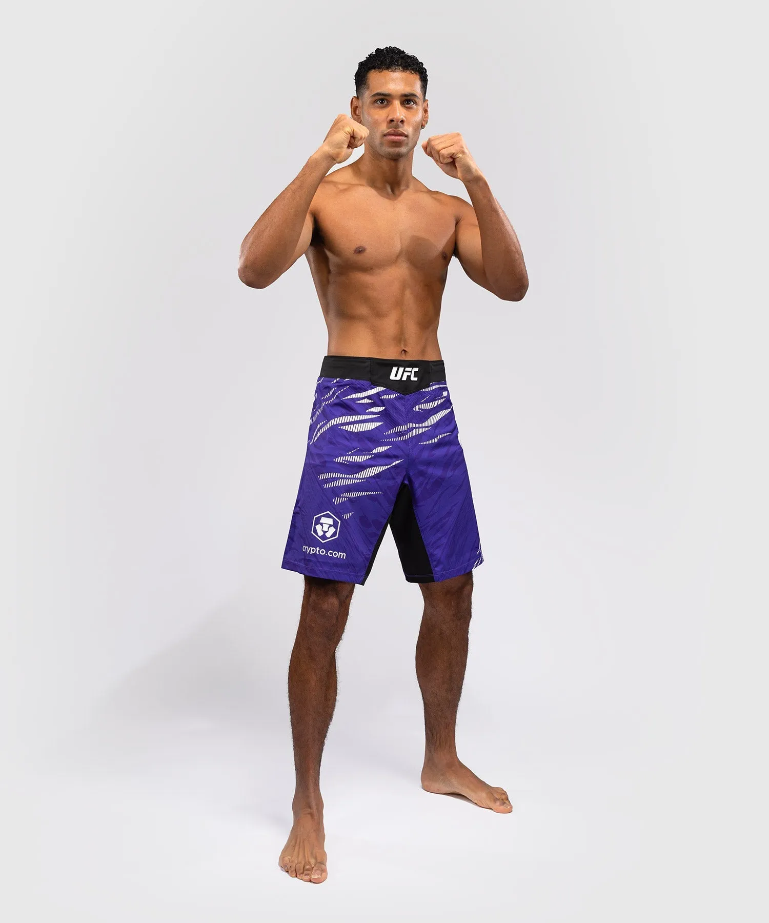 UFC Fusion by Venum Authentic Fight Night Mens Fight Short - Long Fit- Purple