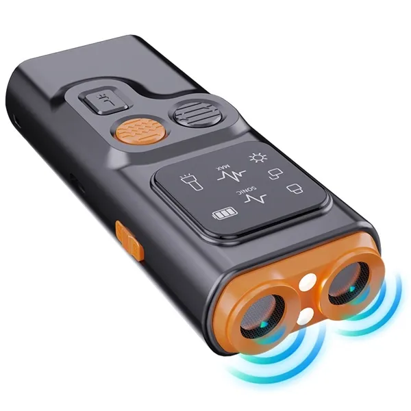 Ultrasonic Dog Bark Control  Dual Head Bark Deterrent with High-Frequency Flashlight | Long-Lasting, Safe & Effective