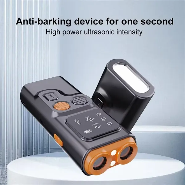 Ultrasonic Dog Bark Control  Dual Head Bark Deterrent with High-Frequency Flashlight | Long-Lasting, Safe & Effective